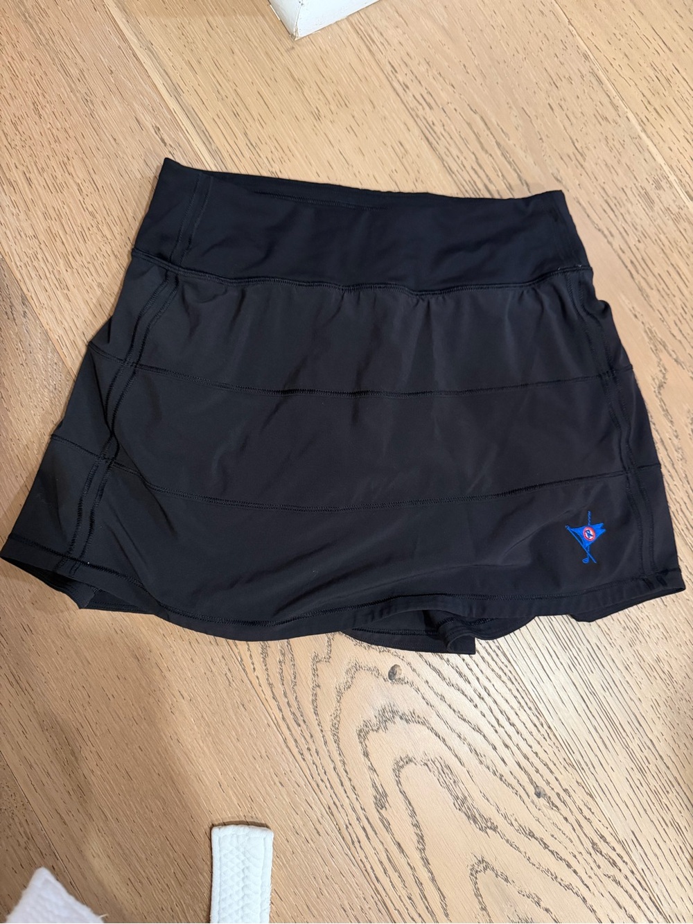 lululemon Black Skirt with Ocean Reef Club Blue Logo